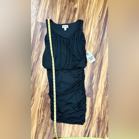 New Nordstrom Open Edit Black Mini Dress LBD - Picture 8 of 8